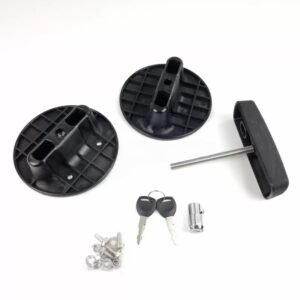 SOPORTE CON LLAVE PARA JERRY CAN 30 LITROS