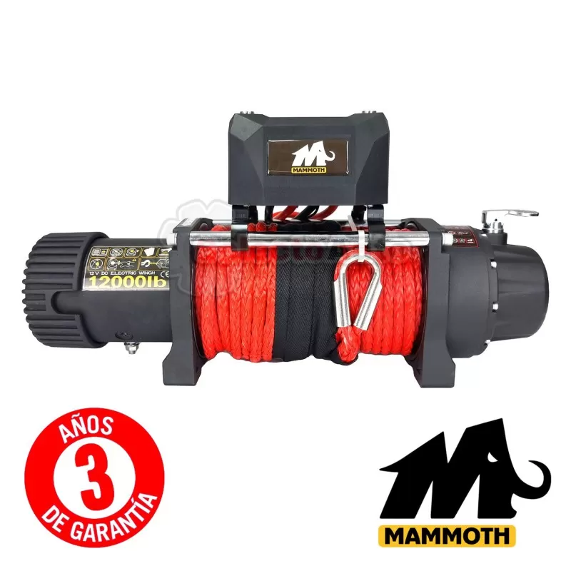 WINCH 4X4 MAMMOTH 12.000Lbs 5.400kg 12v + KIT ACCESORIOS - Imagen 5