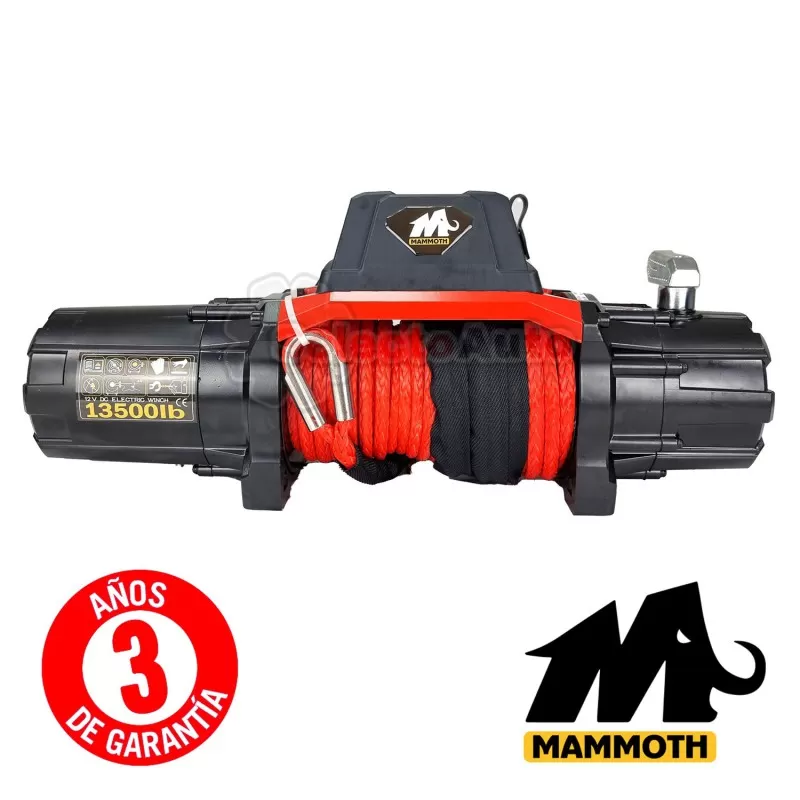 WINCH 4X4 MAMMOTH 13.500Lbs 6.126kg 12v + KIT ACCESORIOS - Imagen 5