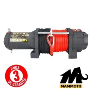 WINCH 4X4 MAMMOTH 4.500Lbs 2.041kg 12v + KIT ACCESORIOS
