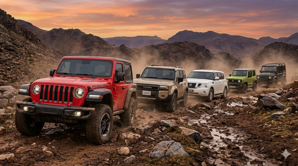 todoterreos de ruta jeep, toyota, nissan, suzuki, land rover