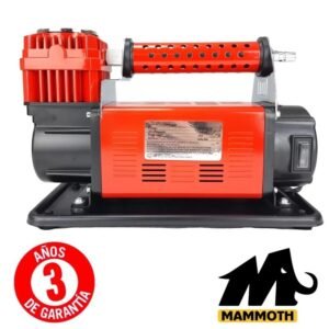 COMPRESOR DE AIRE 4X4 MAMMOTH 160 L/Min (KIT MANGUERA CON MANÓMETRO, BOQUILLAS Y BOLSA TRANSPORTE)