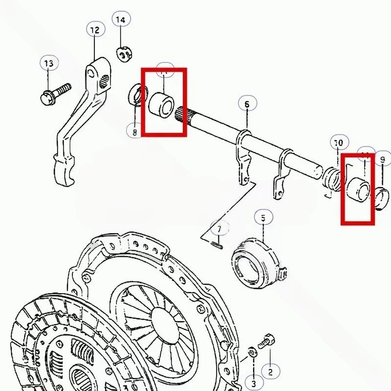 JUEGO DE CASQUILLOS DE EMBRAGUE SUZUKI SAMURAI - Imagen 2