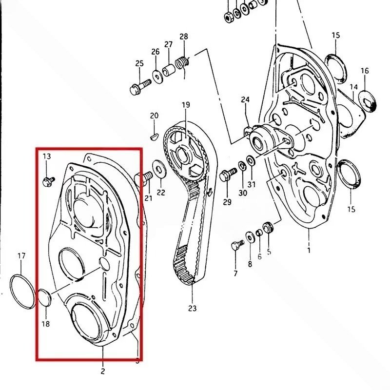JUNTA PROTECTOR DISTRIBUCIÓN SUZUKI SAMURAI - Imagen 2