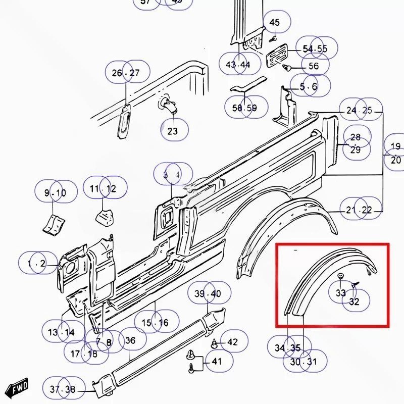 KIT x4 ALETINES METÁLICOS ORIGINALES SUZUKI SAMURAI - Imagen 2