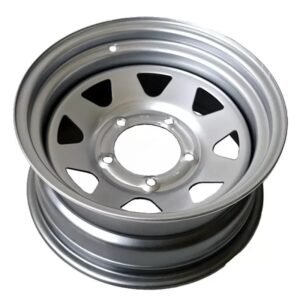 LLANTA ACERO PLATA 6x15 ET 0 RAPTOR4X4 SUZUKI SAMURAI - JIMNY - VITARA