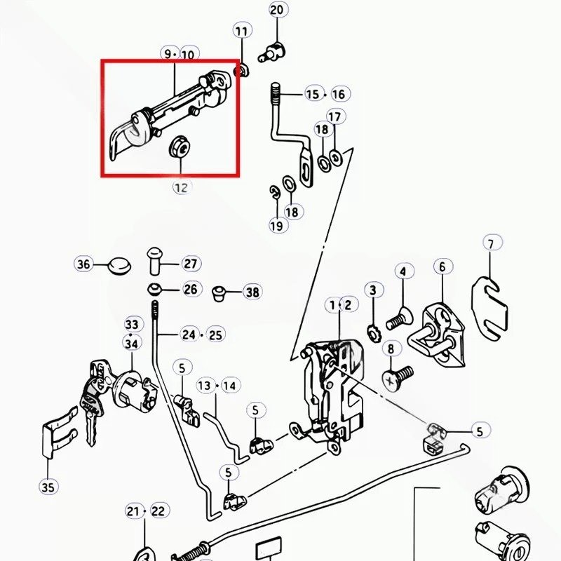 MANETA EXTERIOR PUERTA DERECHA SUZUKI SAMURAI - Imagen 2