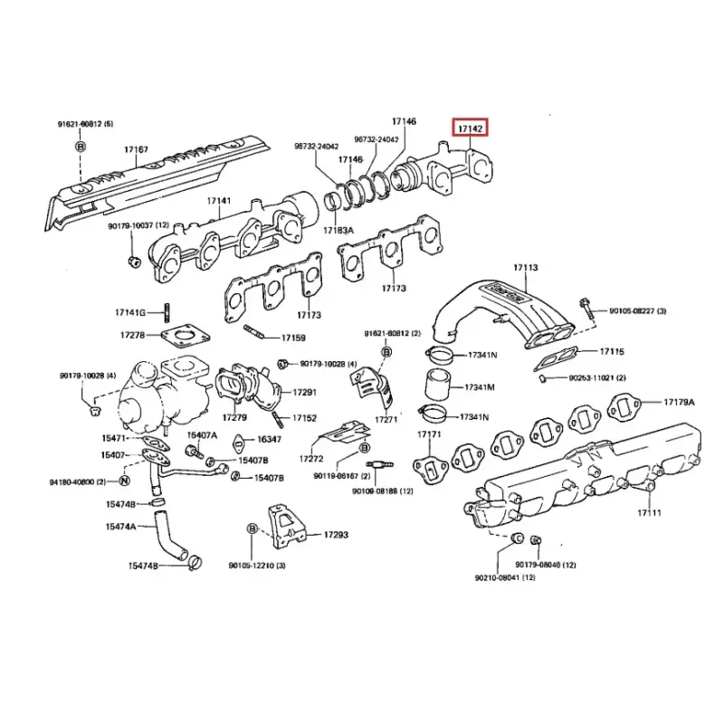 COLECTOR ESCAPE (PARTE PEQUEÑA) TOYOTA LAND CRUISER 70 / 80 / 105 - Imagen 2