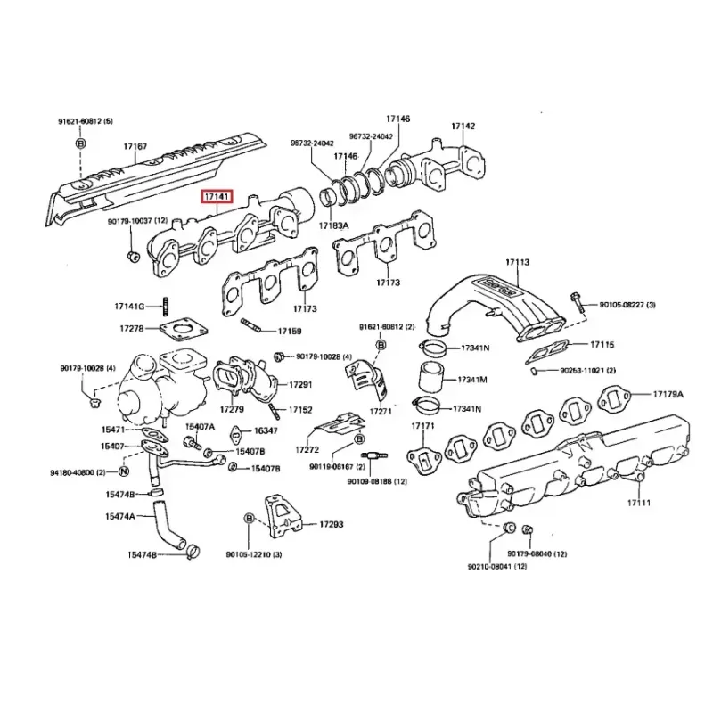 COLECTOR ESCAPE TOYOTA LAND CRUISER 80 12V (PARTE GRANDE) - Imagen 2