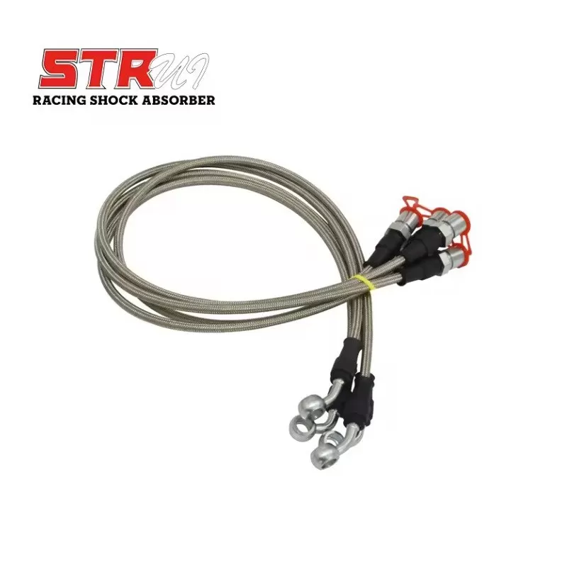 KIT LATIGUILLOS DE FRENO METÁLICOS STR +7.5CM JEEP WRANGLER JK (2007-2017)