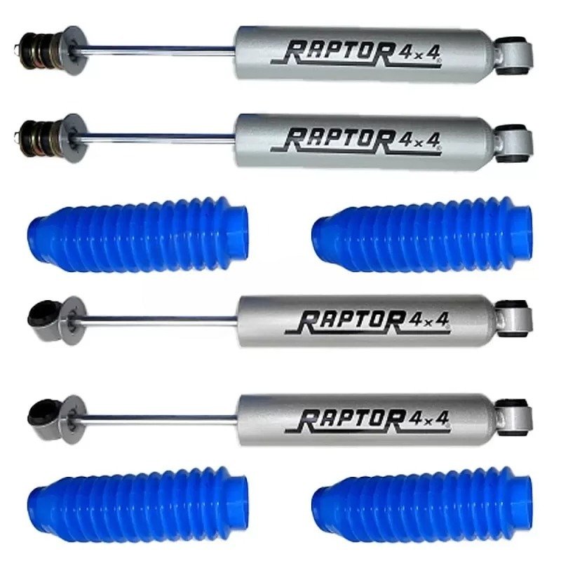 KIT 4 AMORTIGUADORES +7.5cm REFORZADOS RAPTOR4X4 SUZUKI SAMURAI