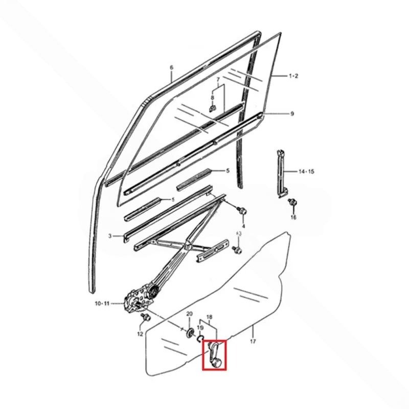 KIT MANILLAS TIRADORES Y MANETAS ELEVALUNAS SUZUKI SAMURAI - Imagen 2