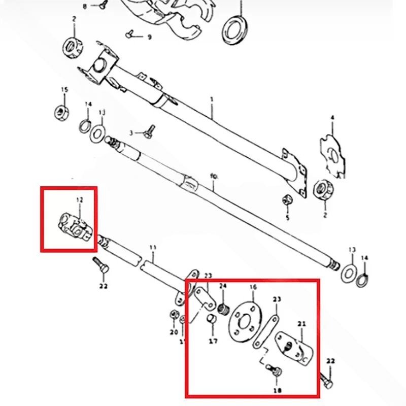 KIT REPARACIÓN CAÑA DE DIRECCIÓN SUZUKI SAMURAI - Imagen 2